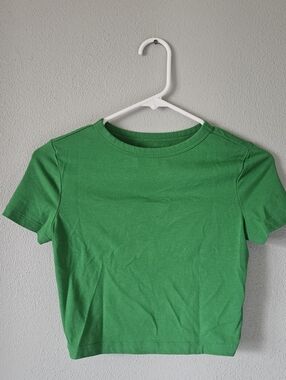 wild fable Green Crop Tee